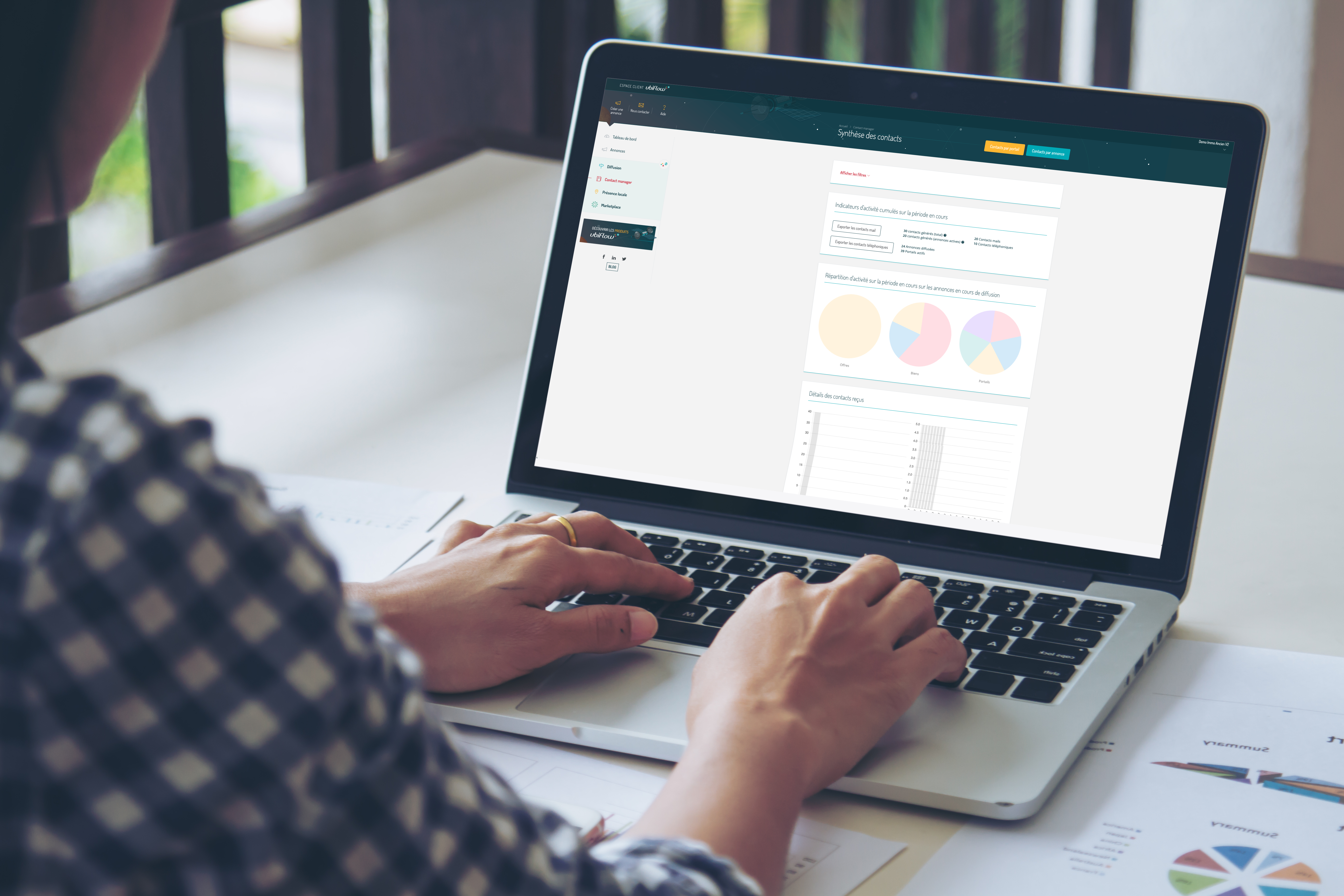 Bulle représentant des clients entrain de travailler